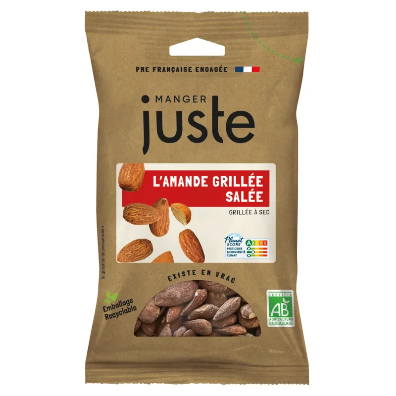 AMANDES GRILLEES SALEES BIO