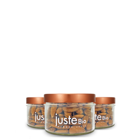 Lot de 3 bocaux en verre 262ml + couvercles