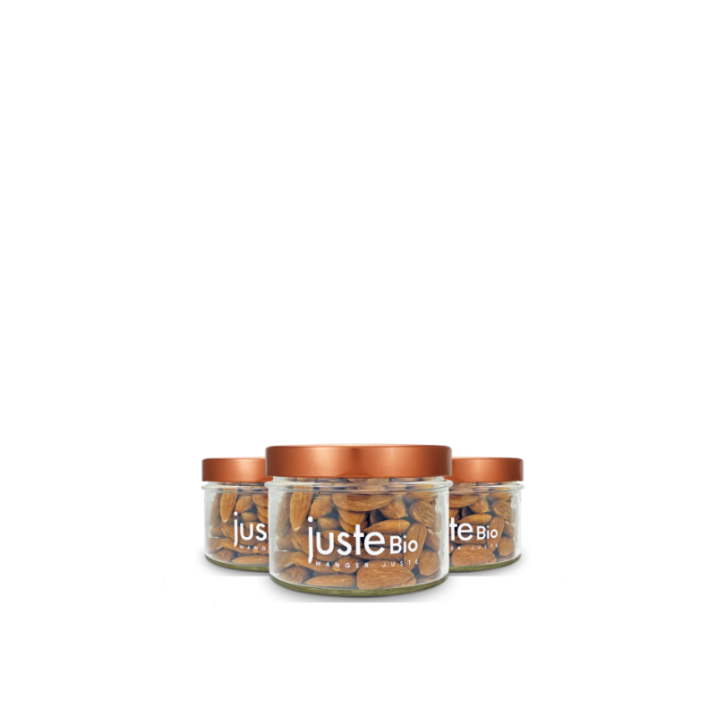 Lot de 3 bocaux en verre 262ml + couvercles
