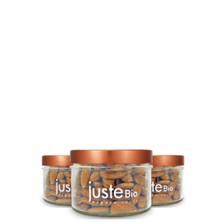 Lot de 3 bocaux en verre 262ml + couvercles