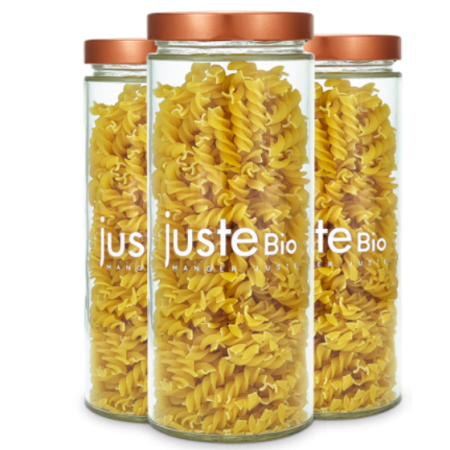 Lot de 3 bocaux en verre 1062ml + couvercles