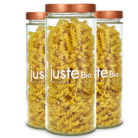 Lot de 3 bocaux en verre 1062ml + couvercles