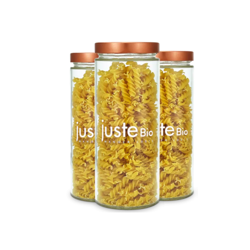 Lot de 3 bocaux en verre 1062ml + couvercles