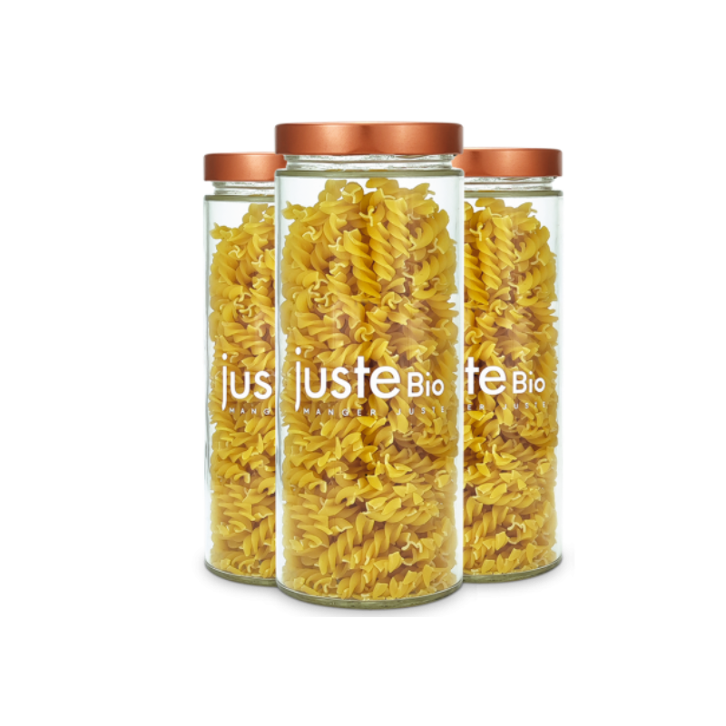 Lot de 3 bocaux en verre 1062ml + couvercles