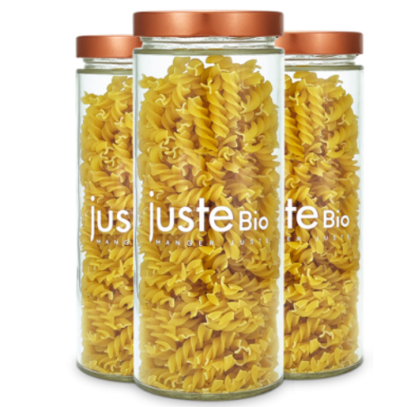 Lot de 3 bocaux en verre 1062ml + couvercles
