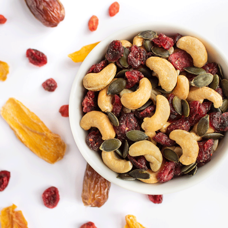 Dried fruits and seeds
